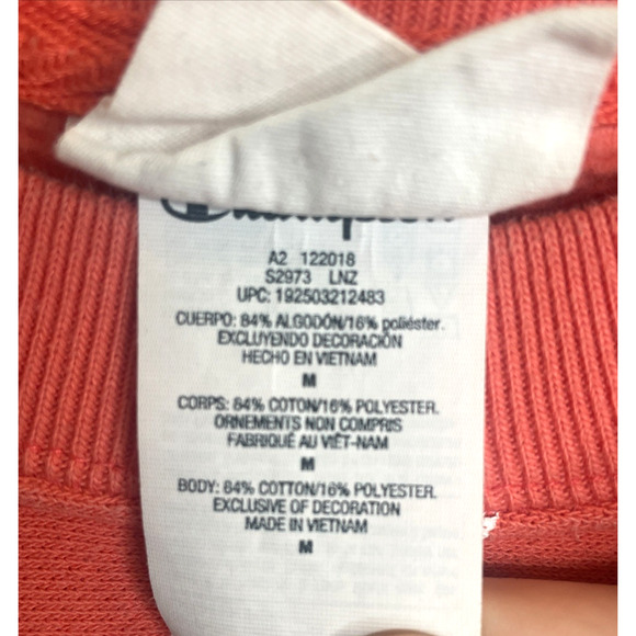 Champion Men's Reverse Weave Sweatshirt Sz M All Over Print Logo Streetwear - Picture 13 of 16